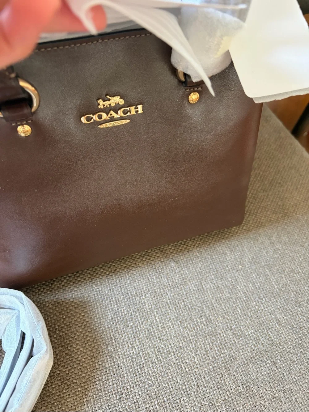 Coach leather satchel